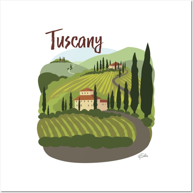 Tuscan Vineyard Wall Art by PatrickScullin